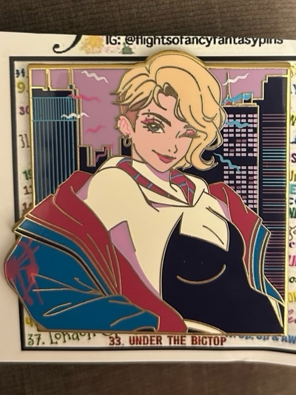 Marvel ghost-spider spider-Gwen fantasy pin